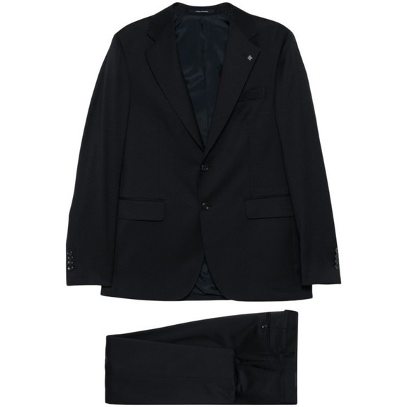 Tagliatore Blue Tailored Suit With Notched Lapels - NWT - Picture 1 of 5